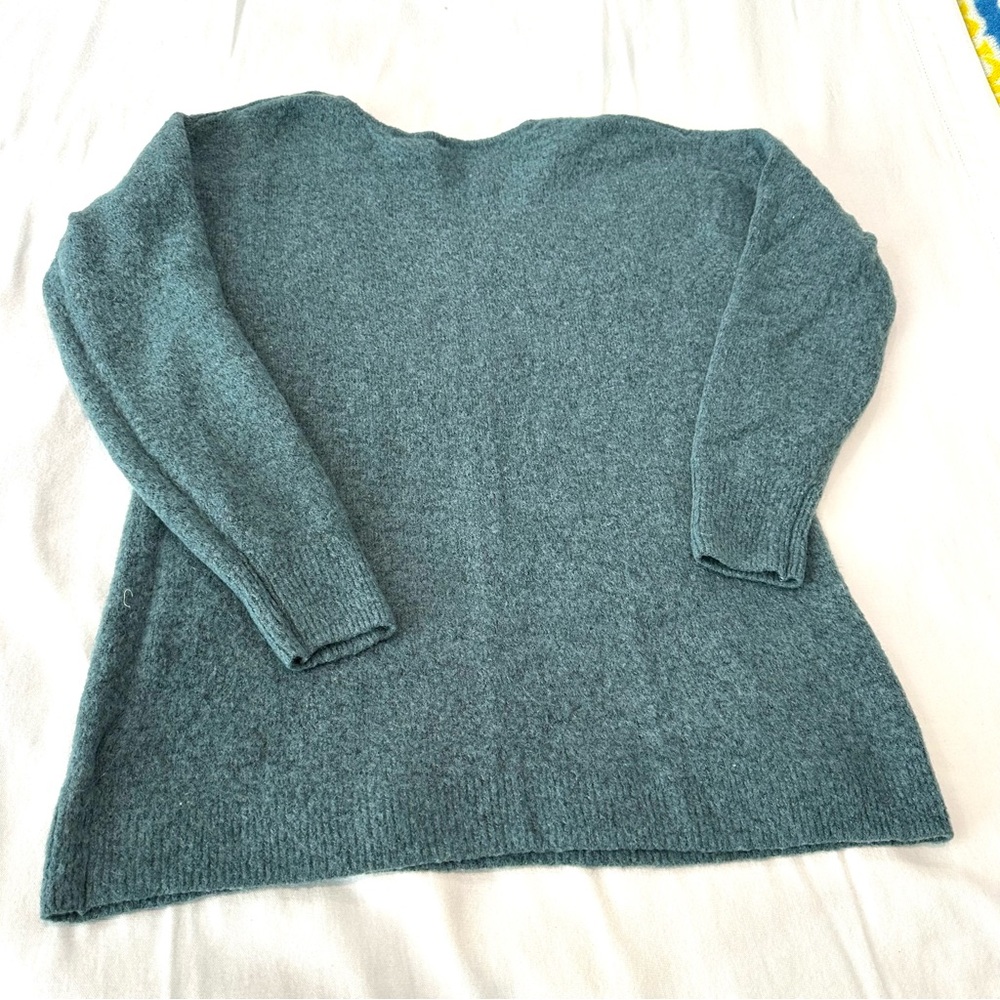 Label of Goods Sweater Mohair Wool Blend V-Neck Pullover Oversized Size S - Picture 8 of 16